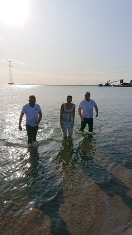 Op weg het Ketelmeer in voor de doop